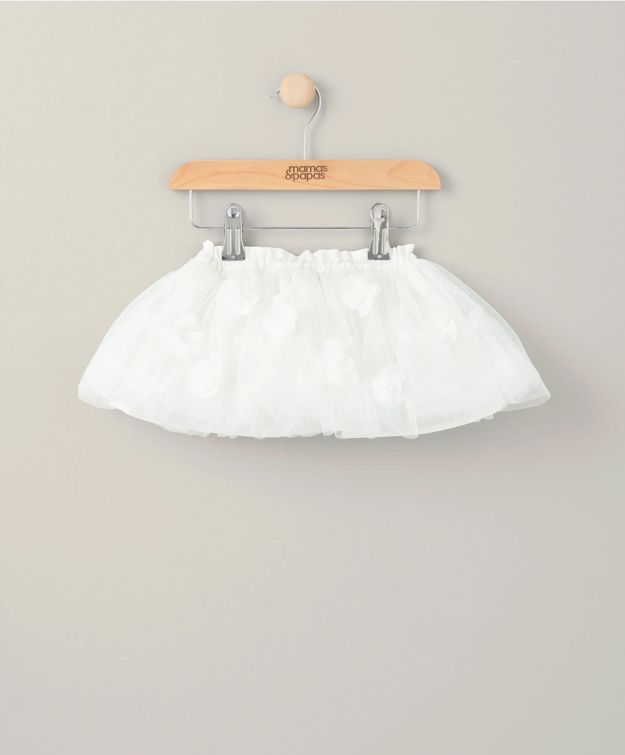 3D Flower Tutu - White