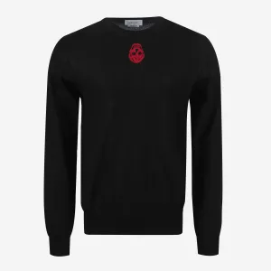 Alexander McQueen Upside Down Skull Logo Knitwear