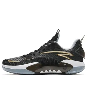 ANTA Shock Wave 5 Team 'Black Golden' sneakers, black