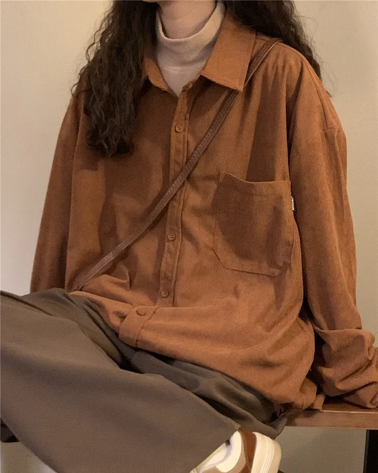 Autumn Colors Cord Shirt