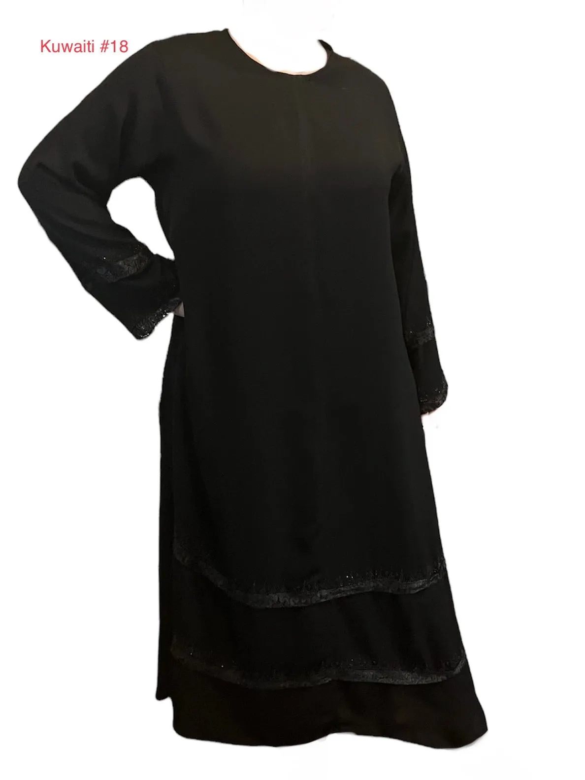 Black Kuwaiti Abayas Variants 17-32