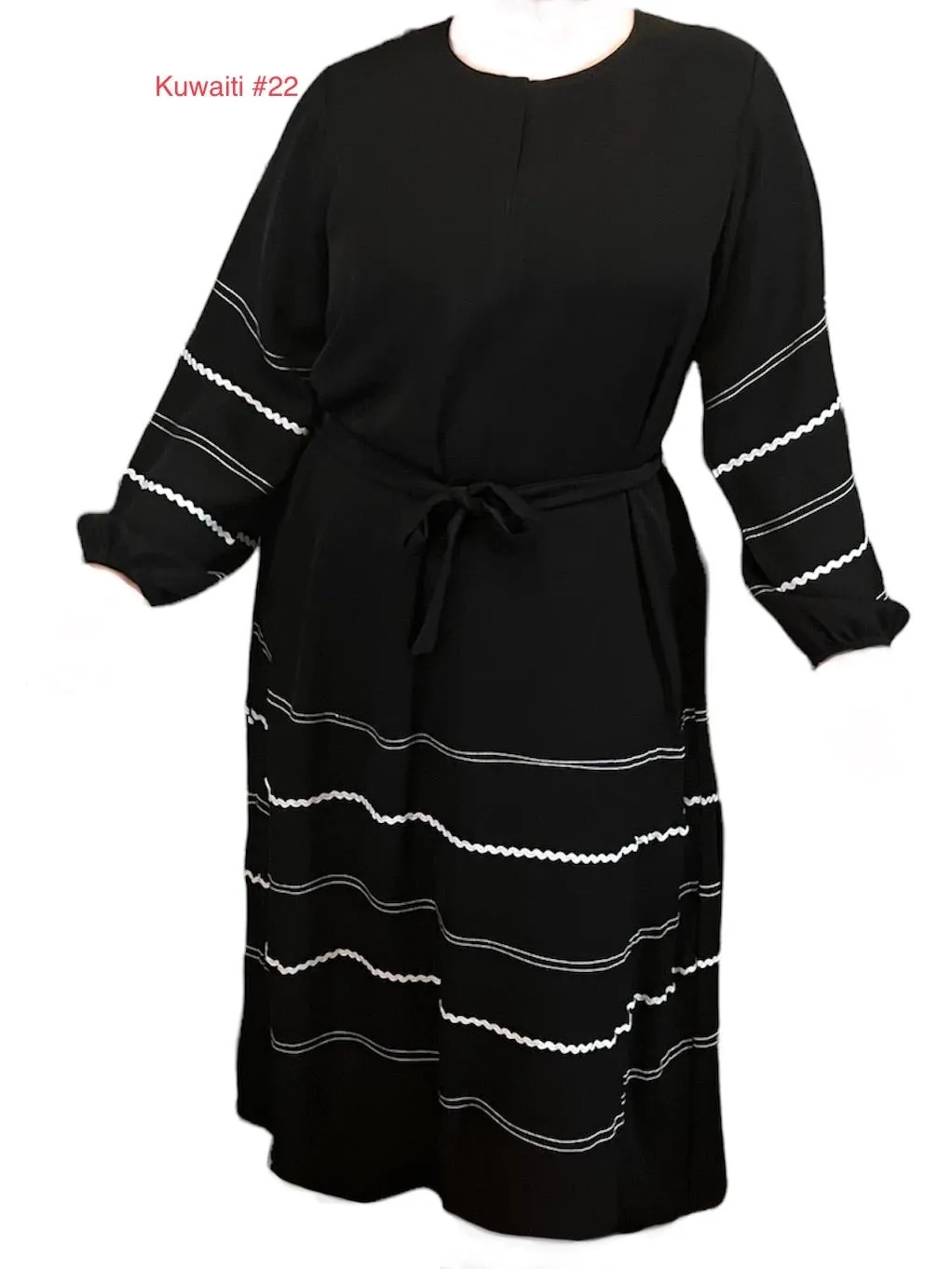 Black Kuwaiti Abayas Variants 17-32