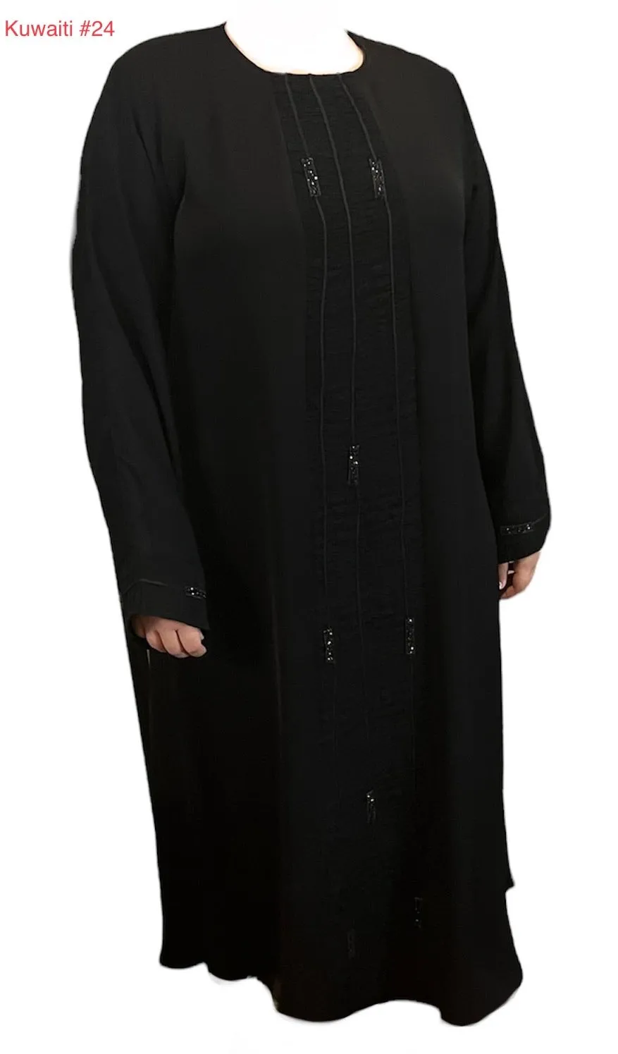 Black Kuwaiti Abayas Variants 17-32