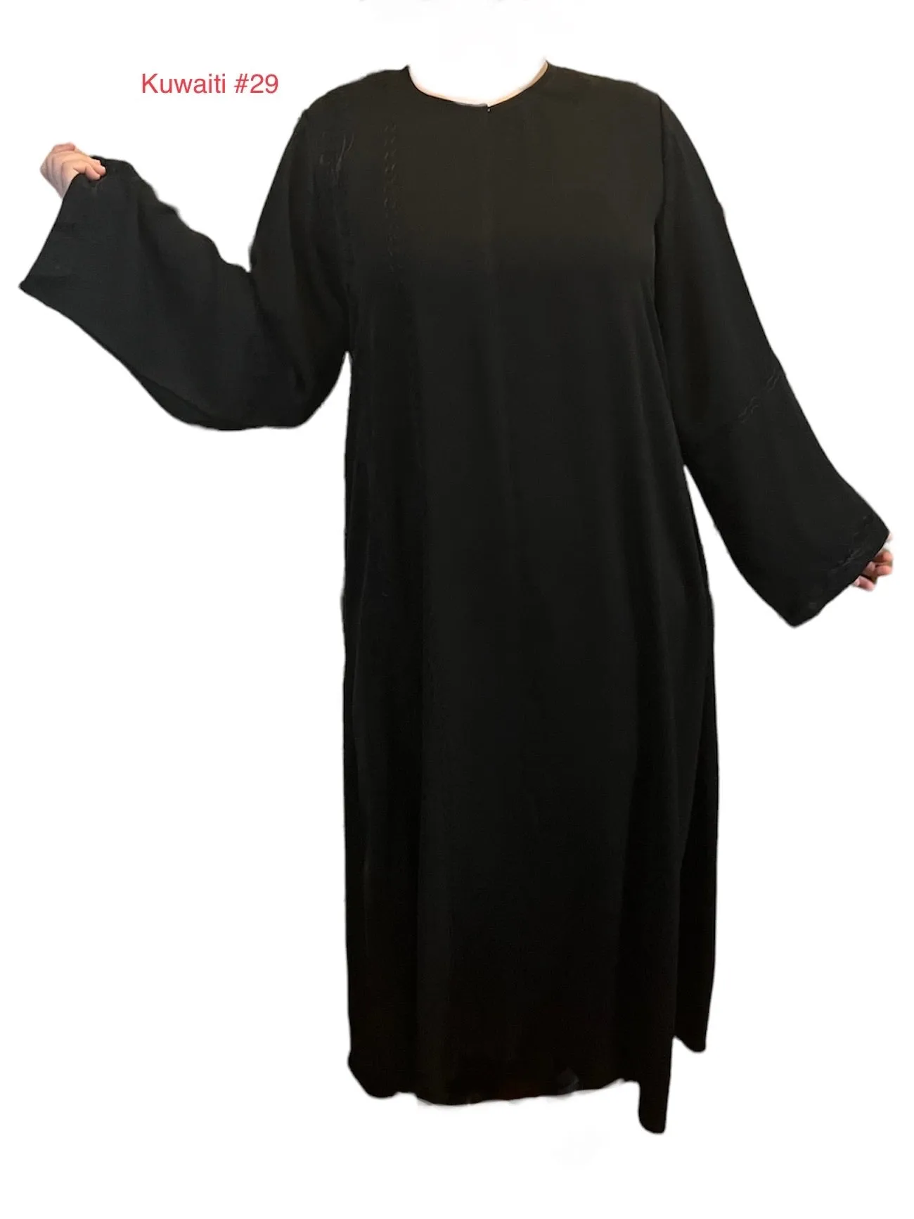 Black Kuwaiti Abayas Variants 17-32