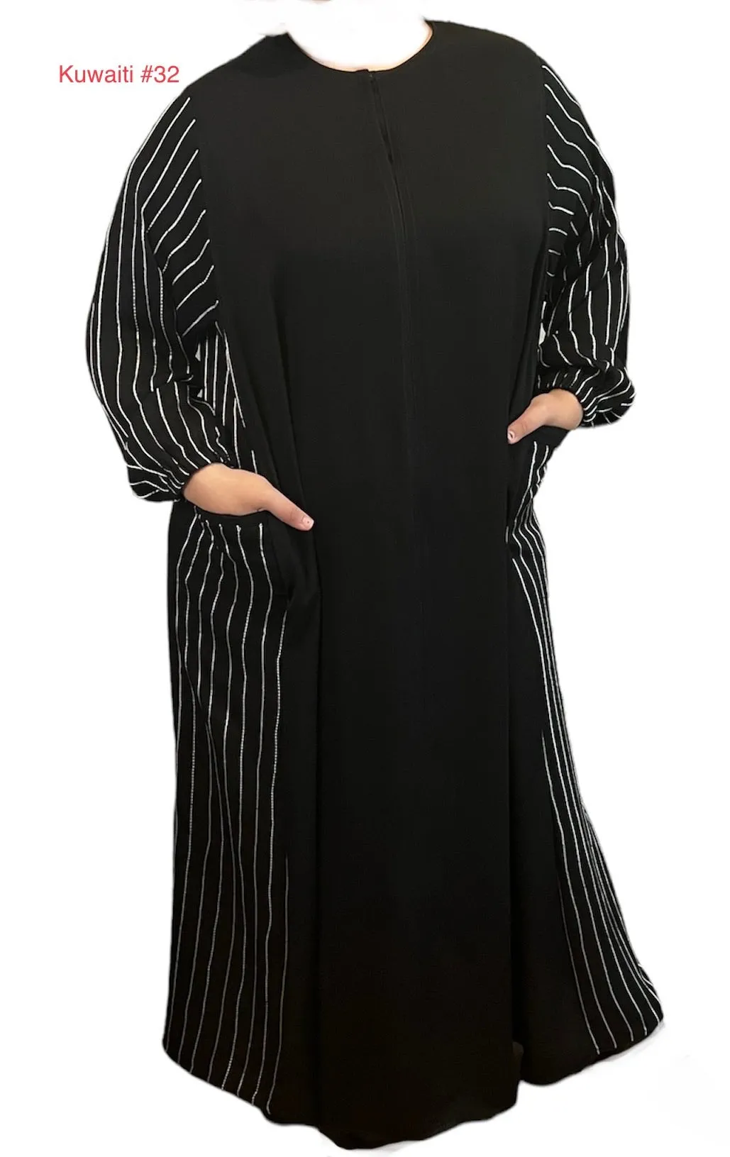 Black Kuwaiti Abayas Variants 17-32