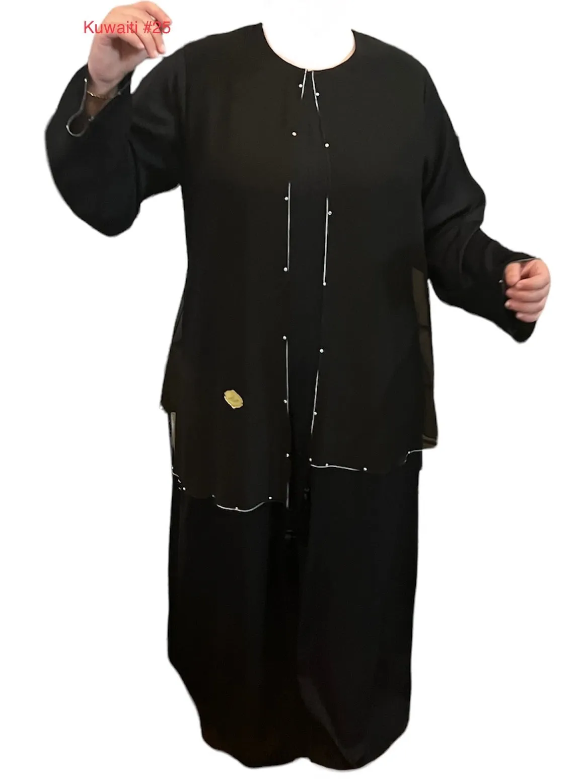 Black Kuwaiti Abayas Variants 17-32