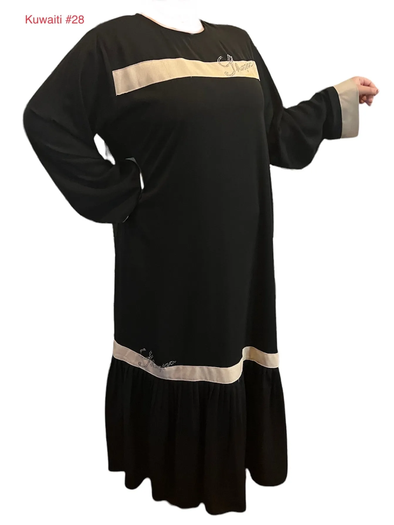 Black Kuwaiti Abayas Variants 17-32