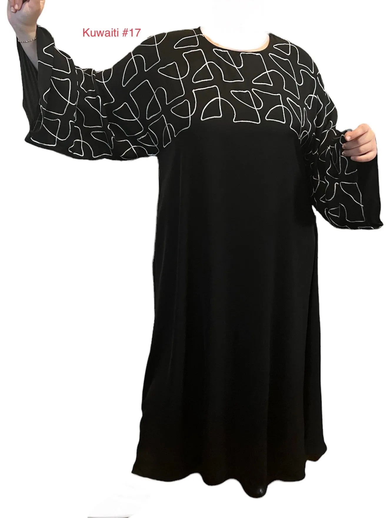 Black Kuwaiti Abayas Variants 17-32