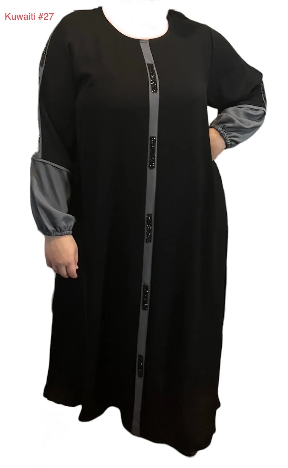 Black Kuwaiti Abayas Variants 17-32