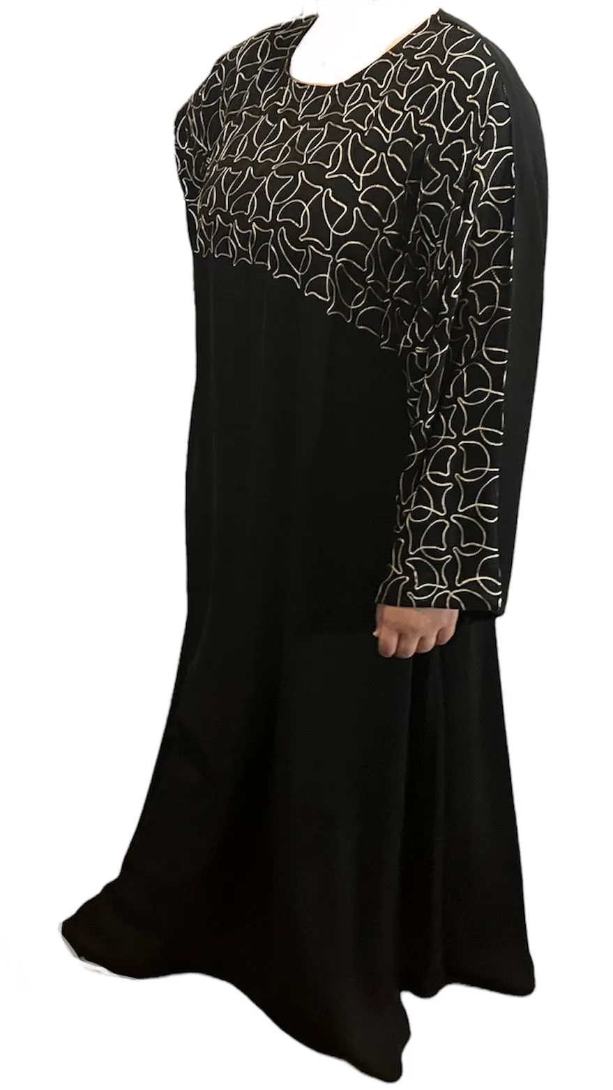 Black Kuwaiti Abayas Variants 17-32