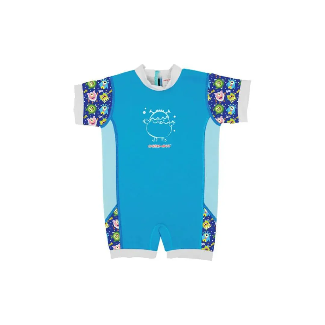 Cheekaaboo Chittybabes Baby Thermal Swimsuit UPF50  Blue Monster