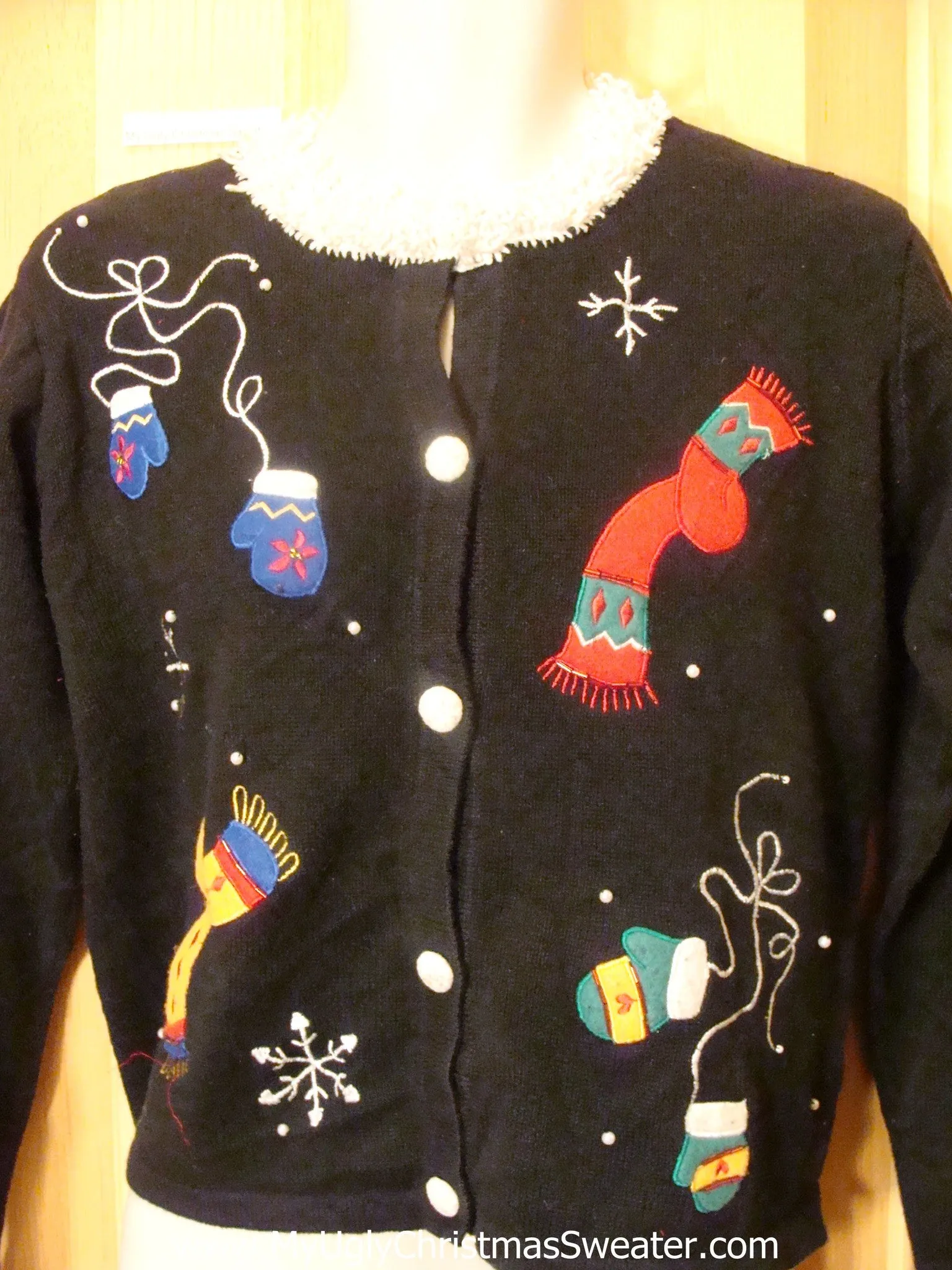 Christmas Sweater Jumper with Scarves and Mittens