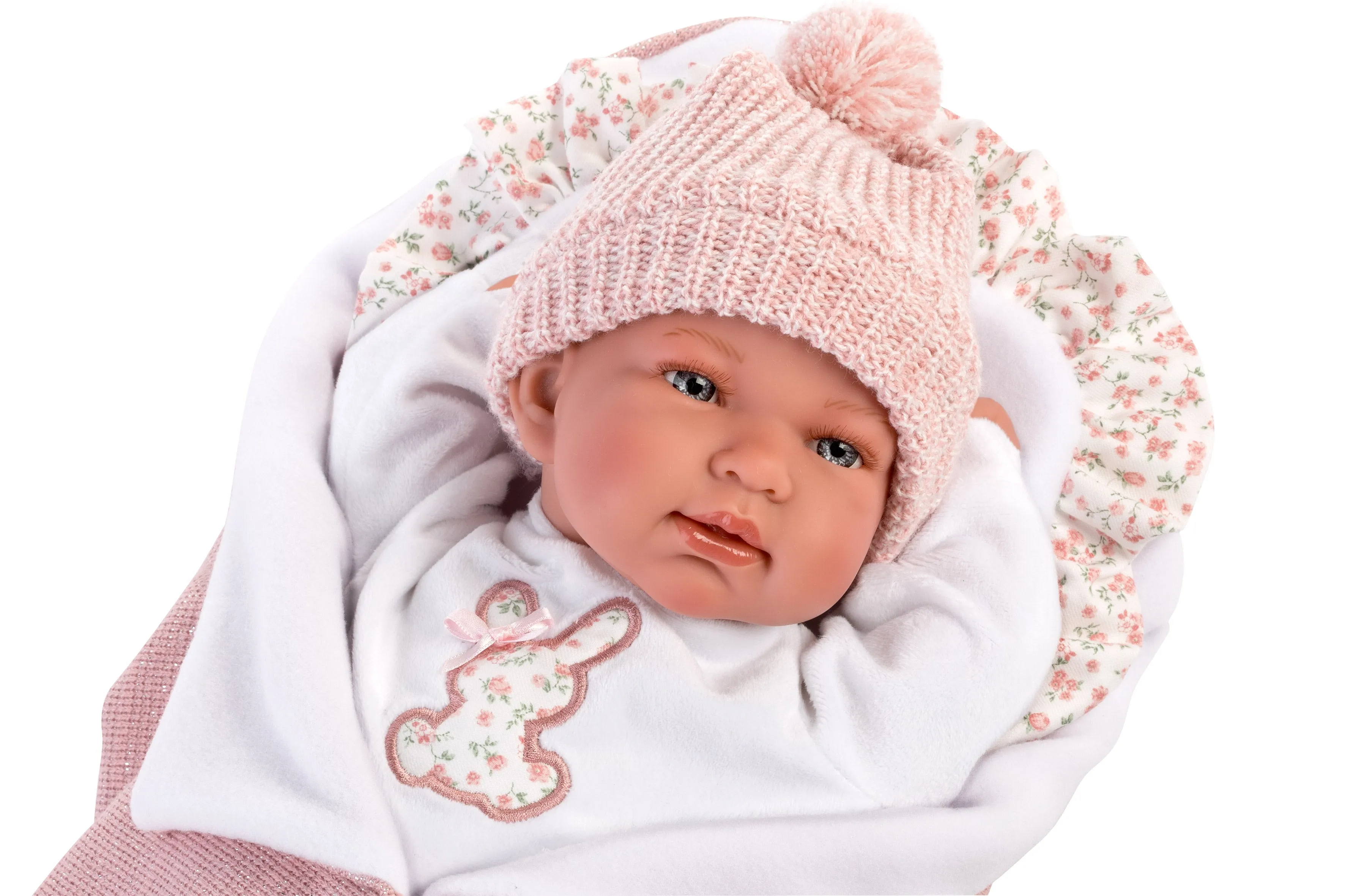 Crying Newborn Doll with Blanket | Soft Body 17.3" | Tina