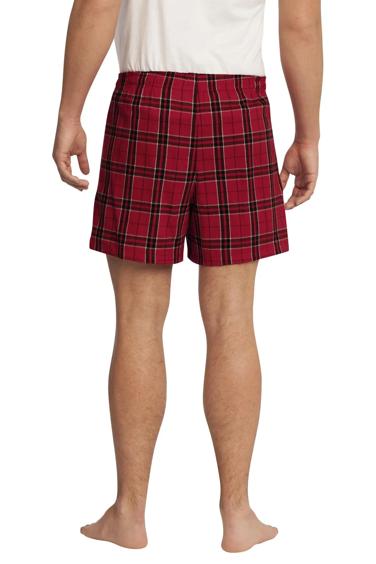 District Young Men's Flannel Plaid Boxer. DT1801