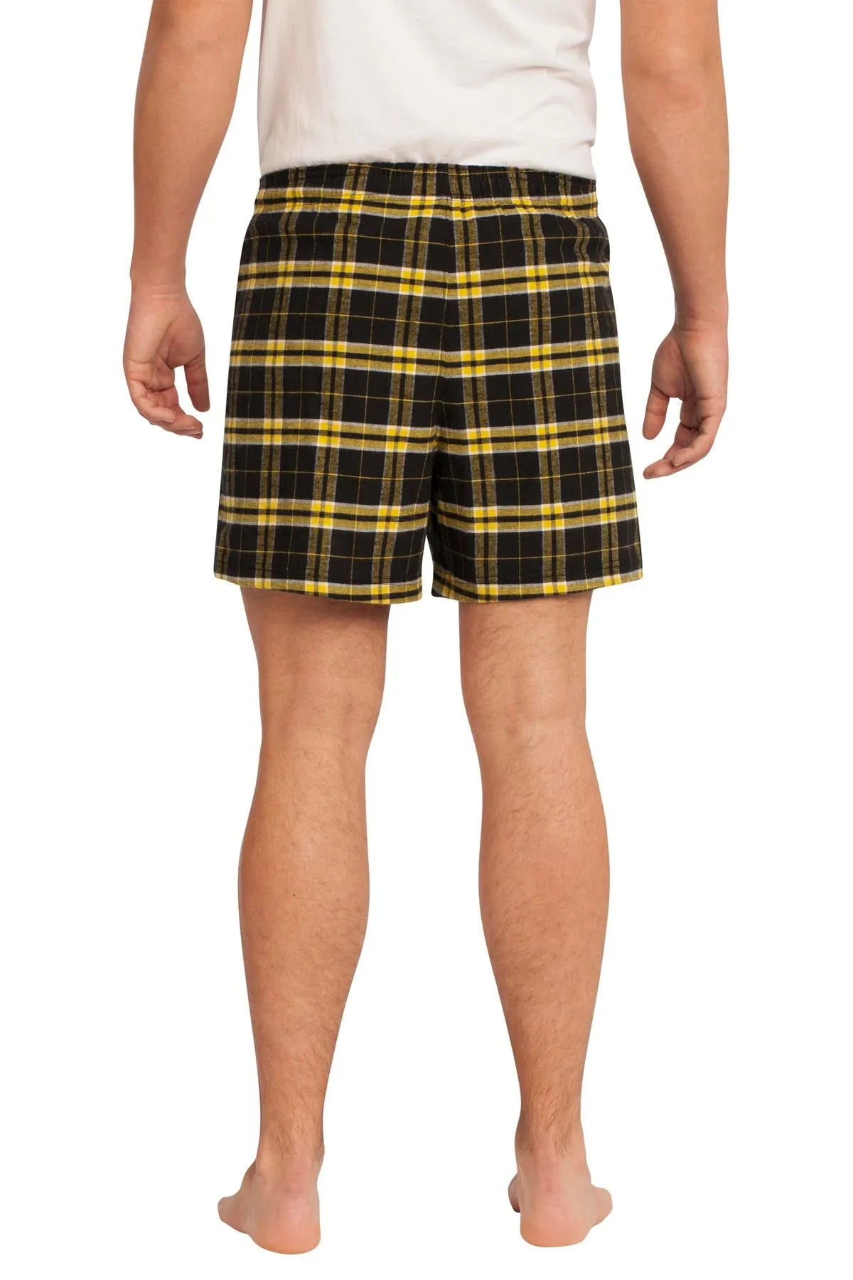 District Young Men's Flannel Plaid Boxer. DT1801