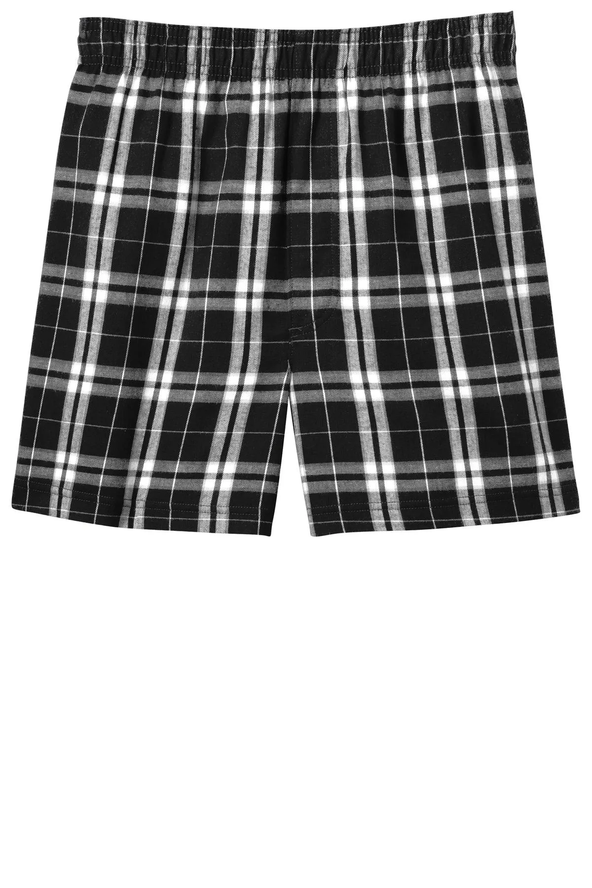 District Young Men's Flannel Plaid Boxer. DT1801