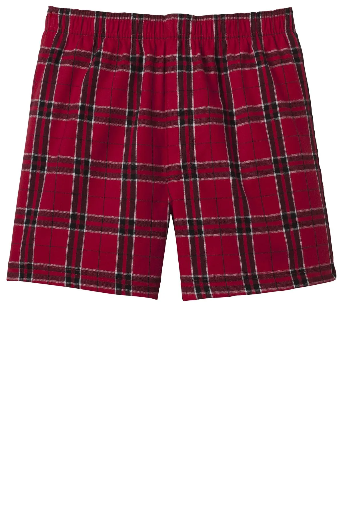 District Young Men's Flannel Plaid Boxer. DT1801