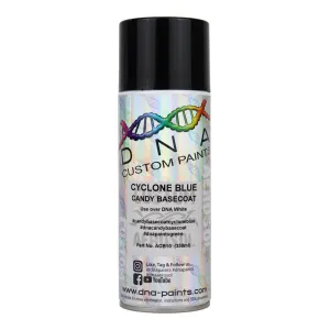 DNA PAINTS Candy Basecoat Spray Paint 350ml Aerosol Cyclone Blue