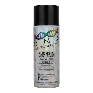 DNA PAINTS Metal Flake 350ml Aerosol Fuchsia Coarse - 100 Micron