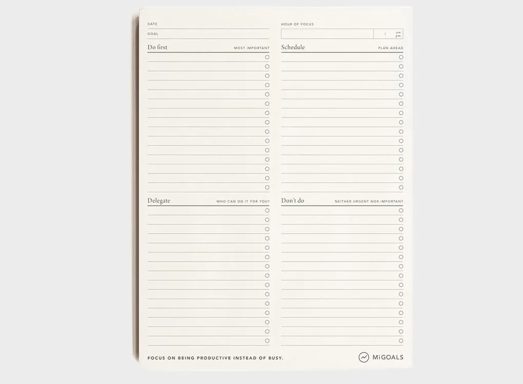 FOCUS TO-DO-LIST DESK PAD