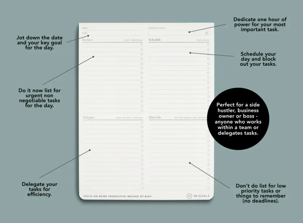 FOCUS TO-DO-LIST DESK PAD