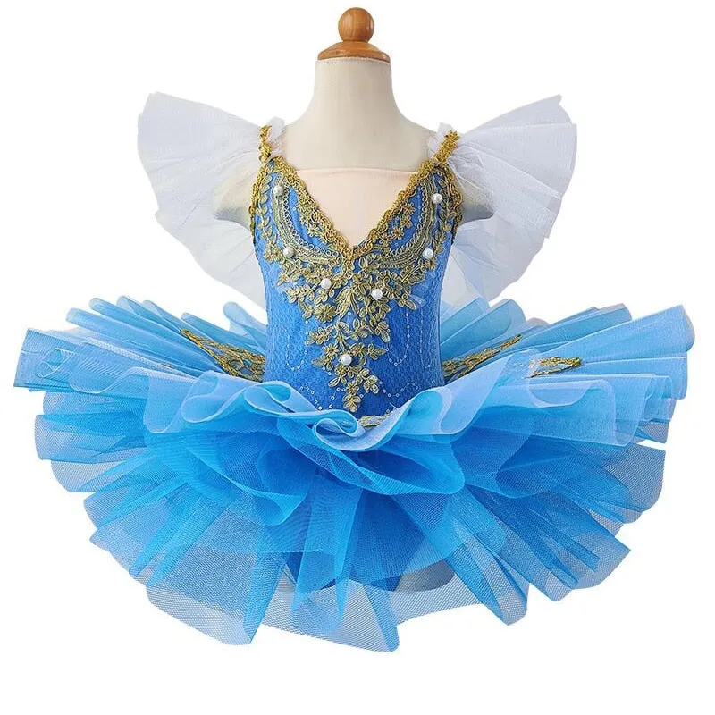 Girls Sequin Ballerina Tutu Princess Dress Dance Costume