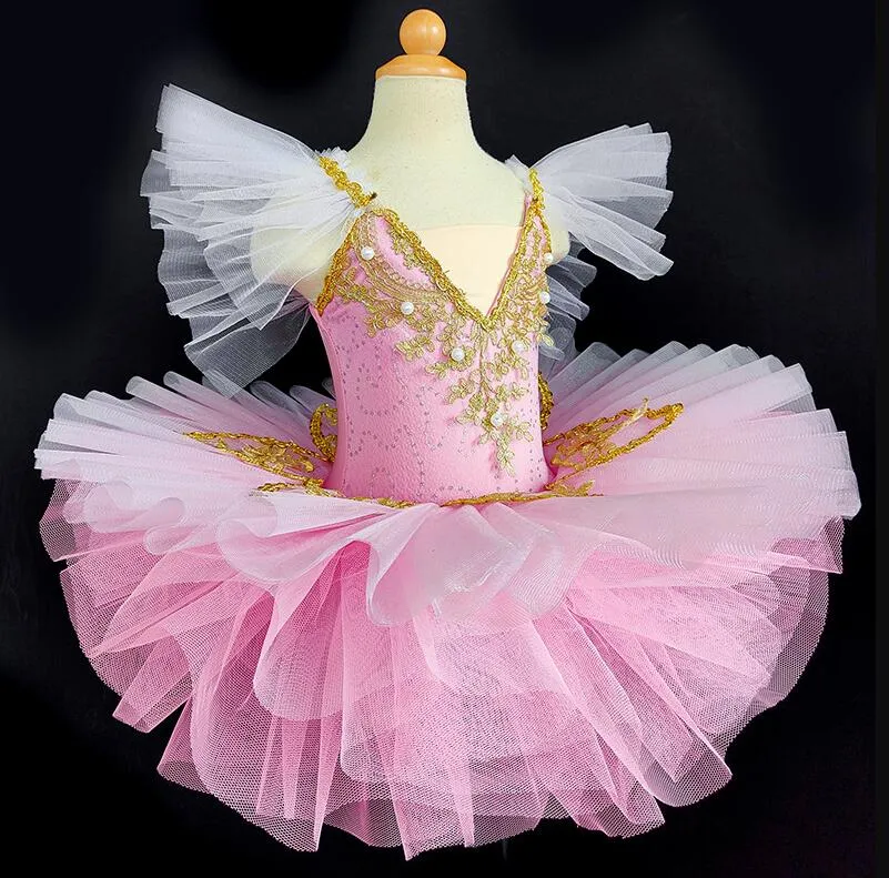 Girls Sequin Ballerina Tutu Princess Dress Dance Costume