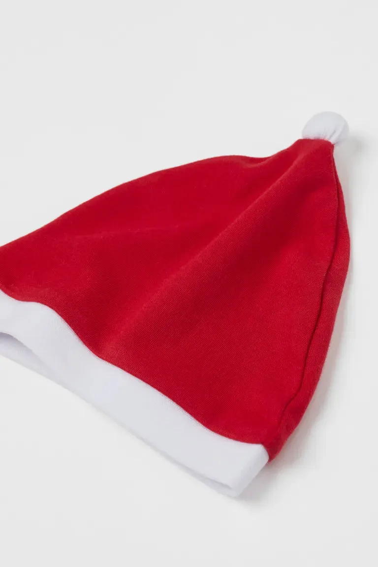 H&M cotton Santa suit, red/santa