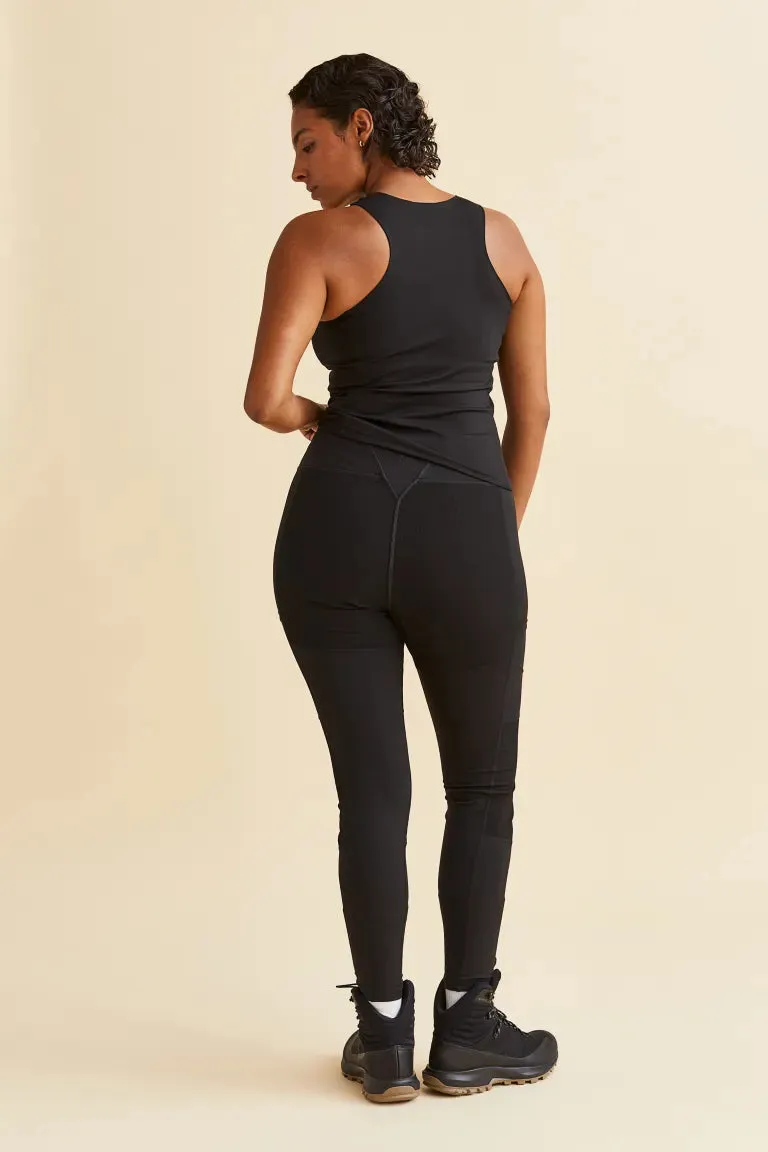 H&M outdoor leggings, black