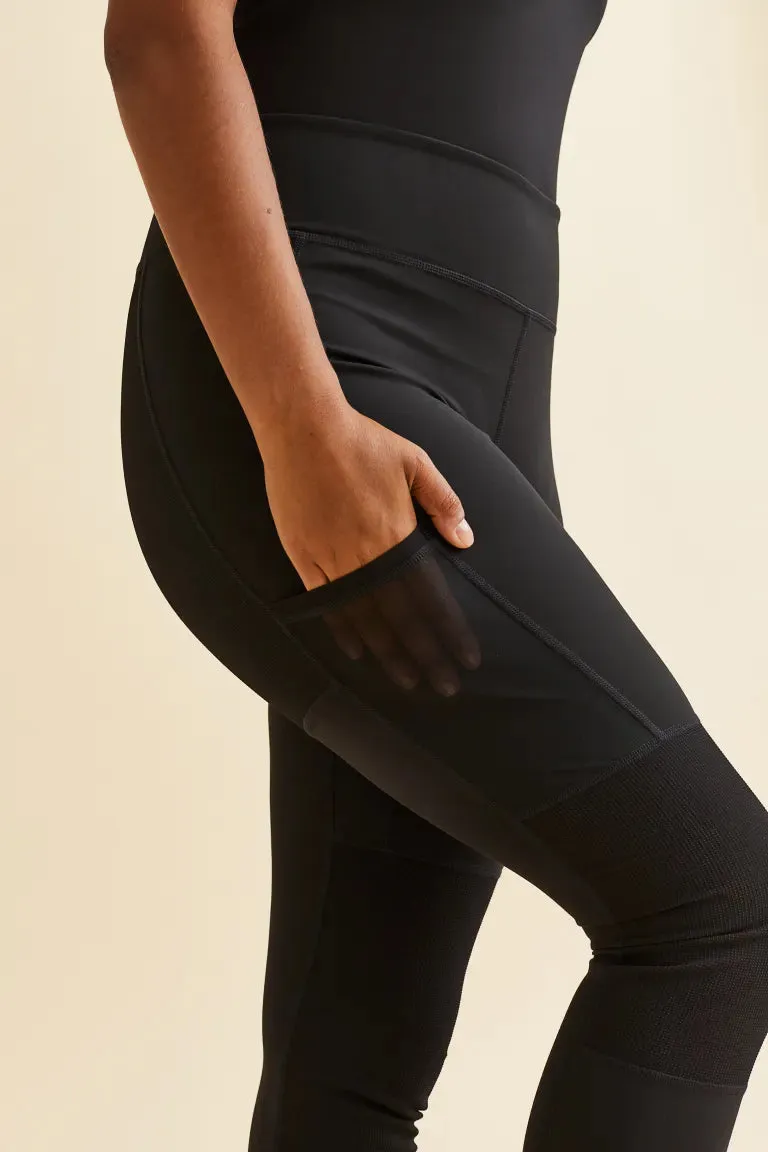 H&M outdoor leggings, black