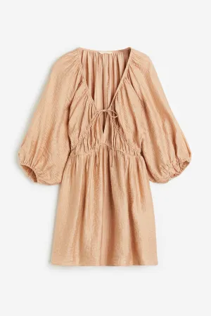 H&M Oversized Lyocell-blend dress, beige