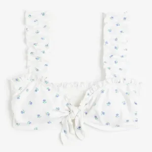 H&M Padded Bikini top, white