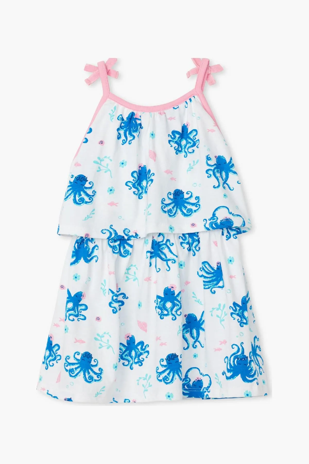 Hatley Pretty Octopuses Baby Girls Dress (Size 9/12M left)