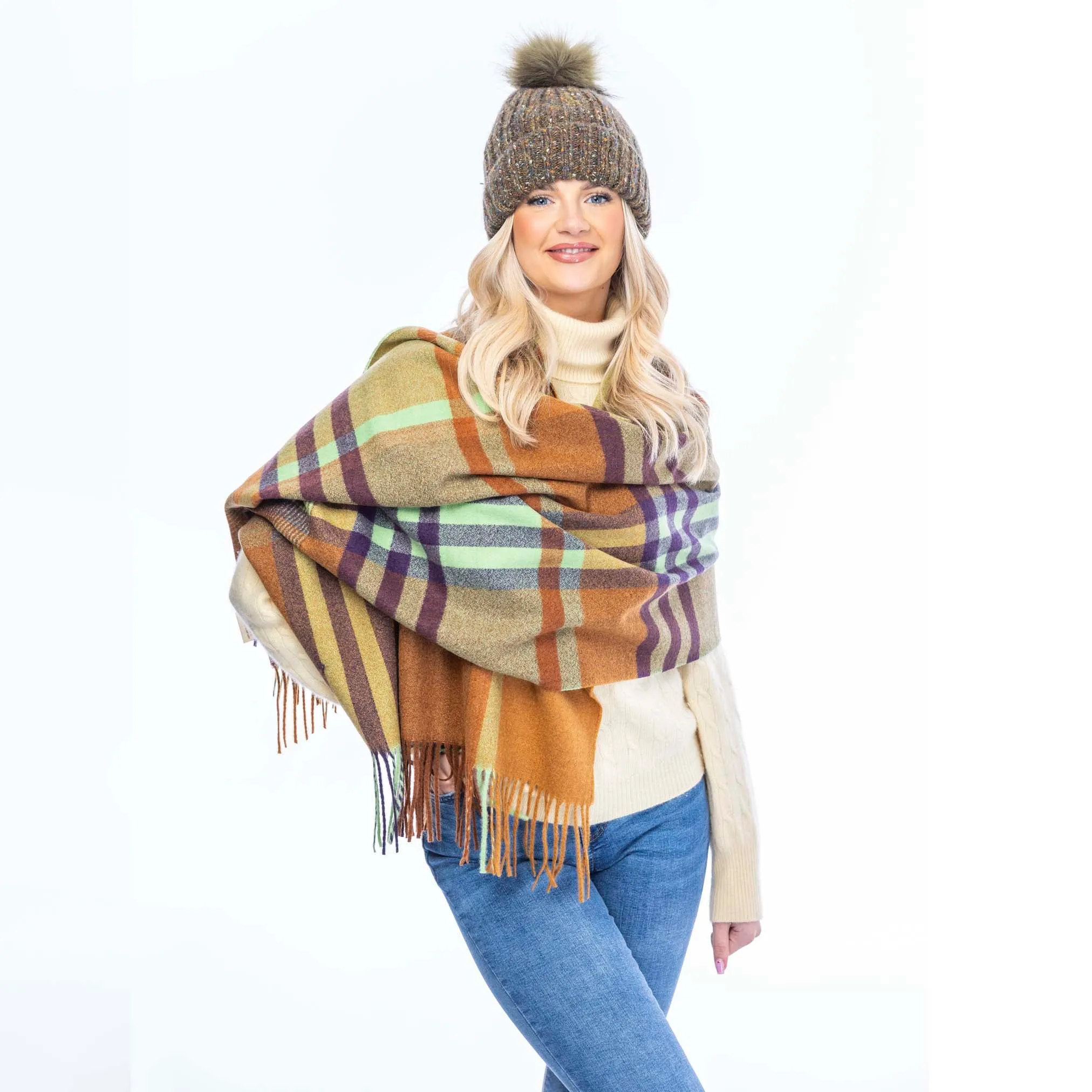 Heritage Recycled Fomo Blanket Scarf