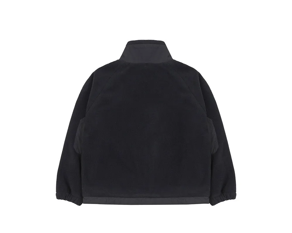 Jelly Mallow Our Planet  Fleece Zip-up Jacket Black