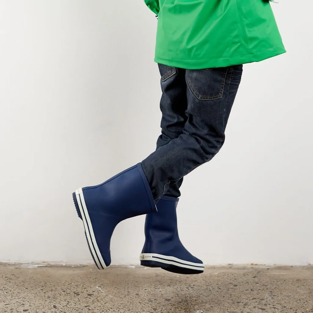 Kids' Rubber Gumboot - Navy