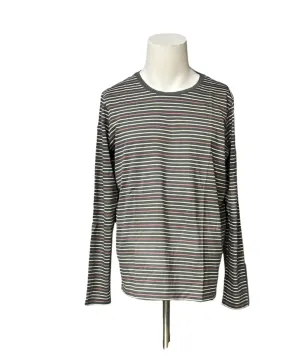 Lands' End Warm Graphite Multi Stripe