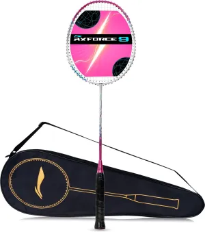 Li-Ning Axforce Strung Badminton Racquet (White / Pink)