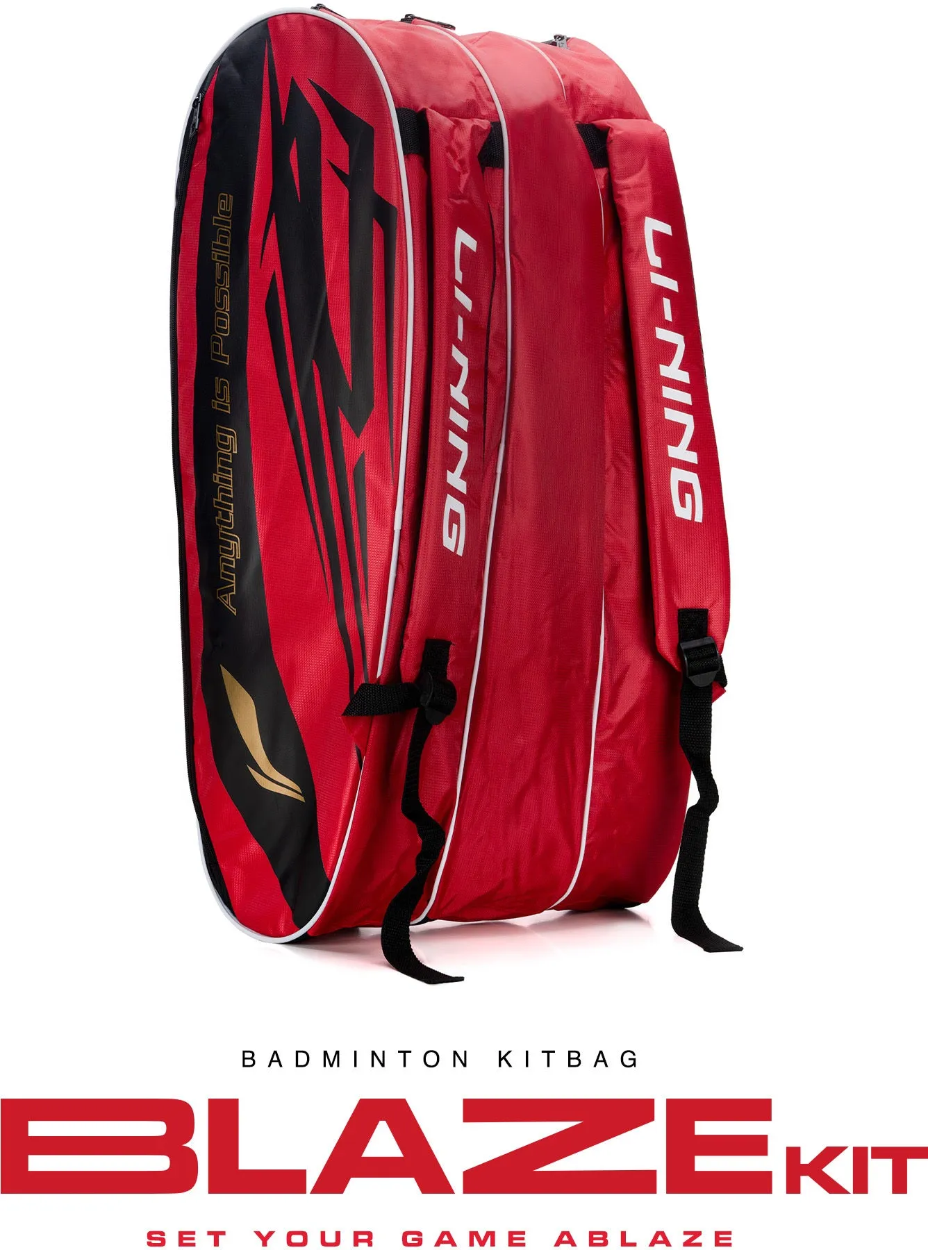 Li-Ning Blaze Badminton Kit Bag (Red) (Size - L/50 L)