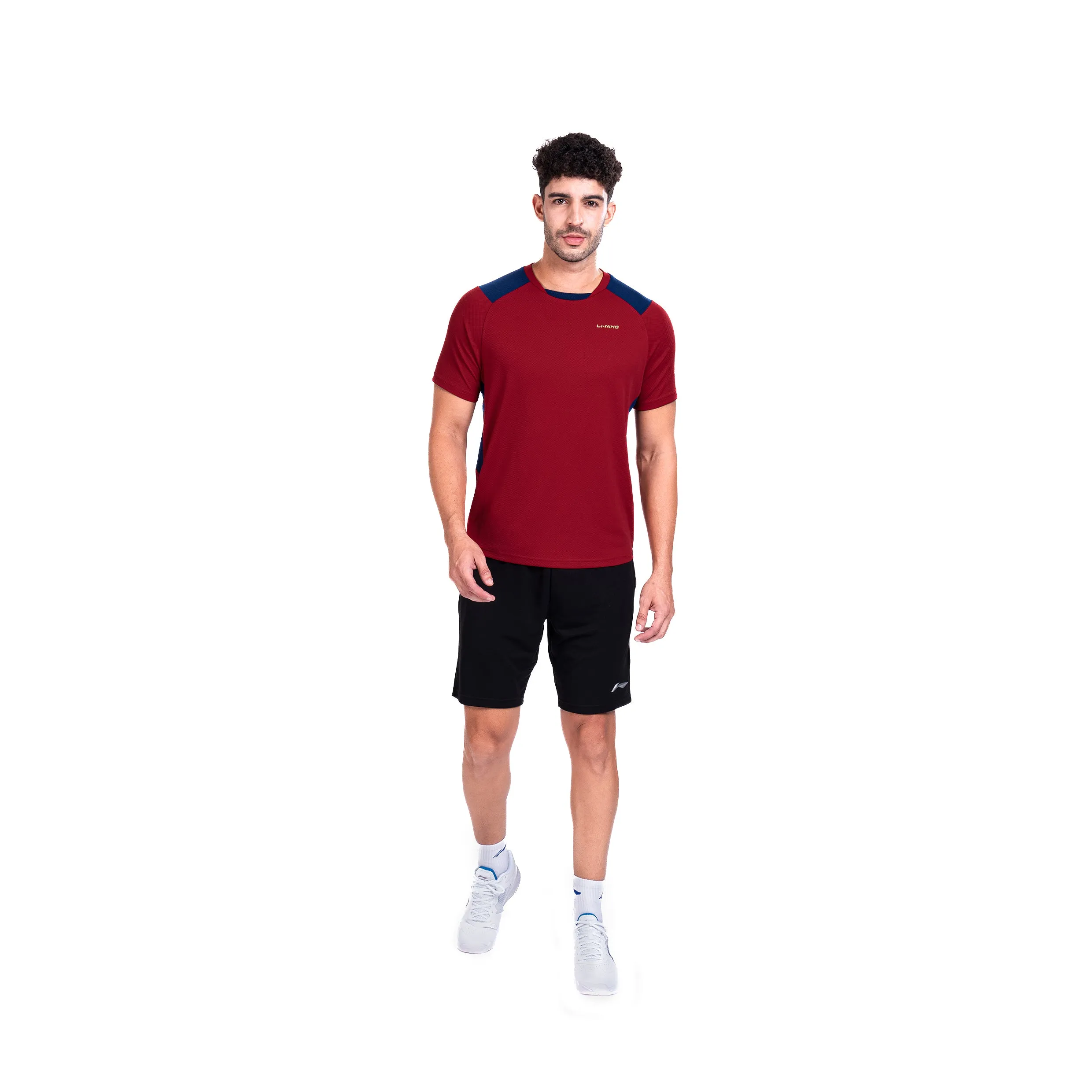 Li-Ning Flip Side T-Shirt (MAROON ; 2XL)