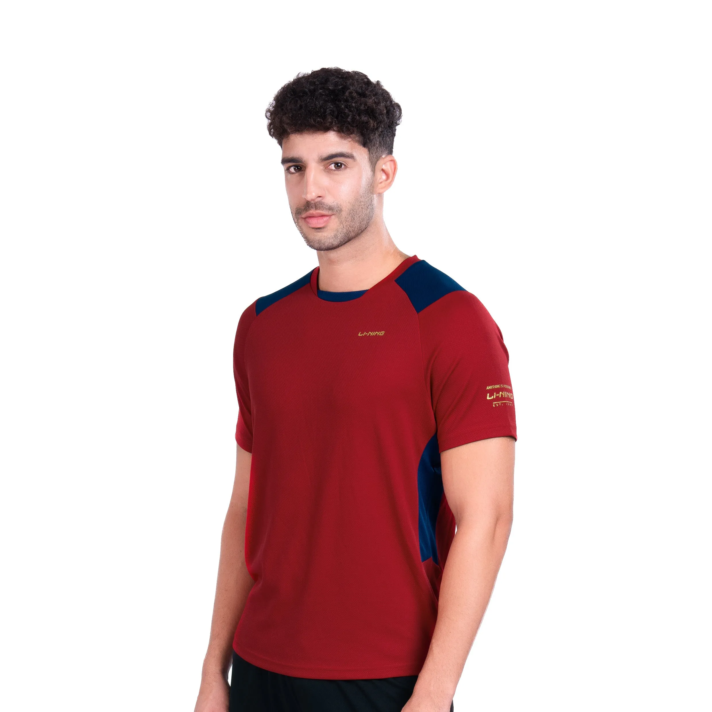 Li-Ning Flip Side T-Shirt (MAROON ; 2XL)