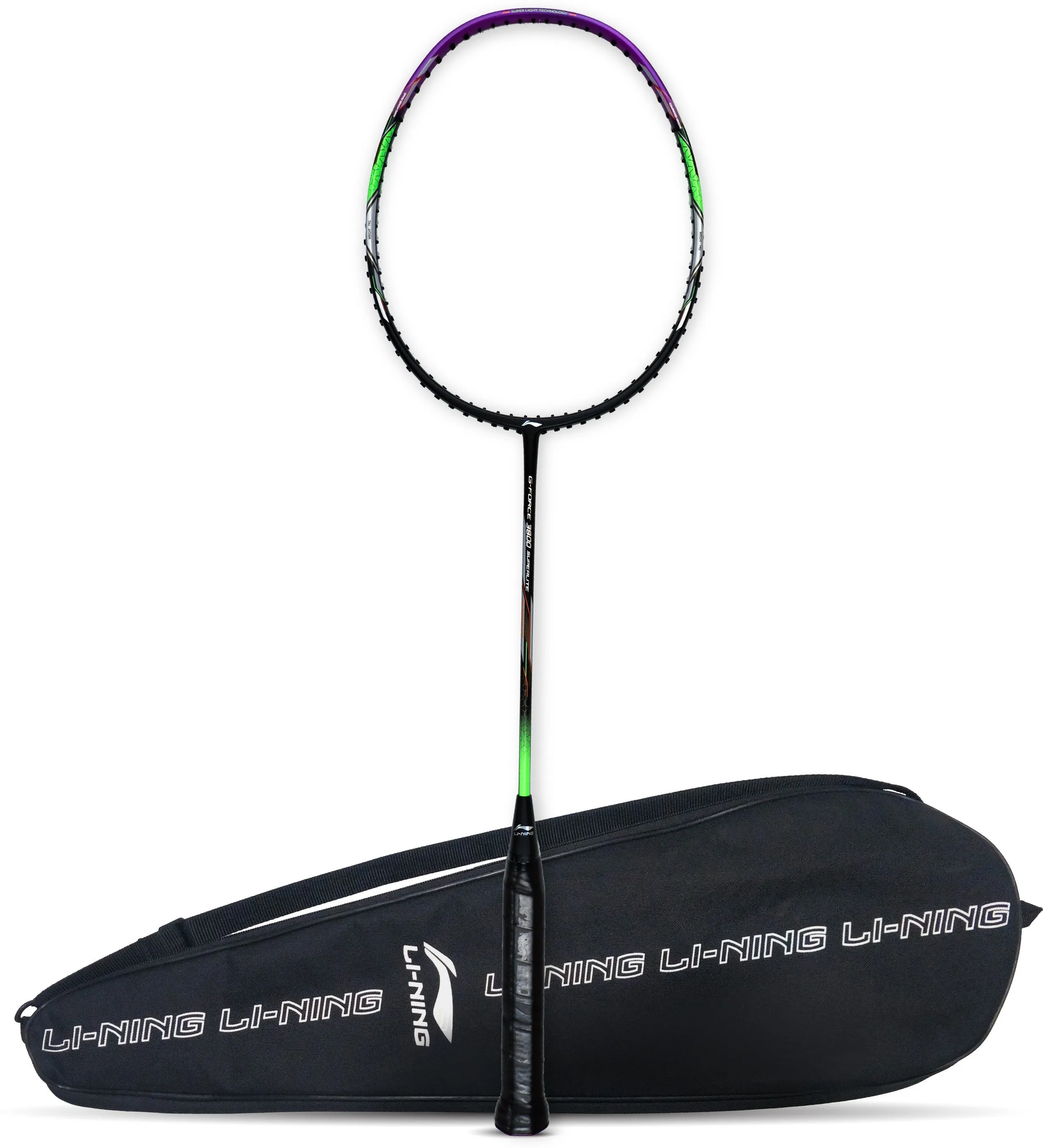 Li-Ning G-Force 3800 Superlite Unstrung Badminton Racquet (Black / Purple)