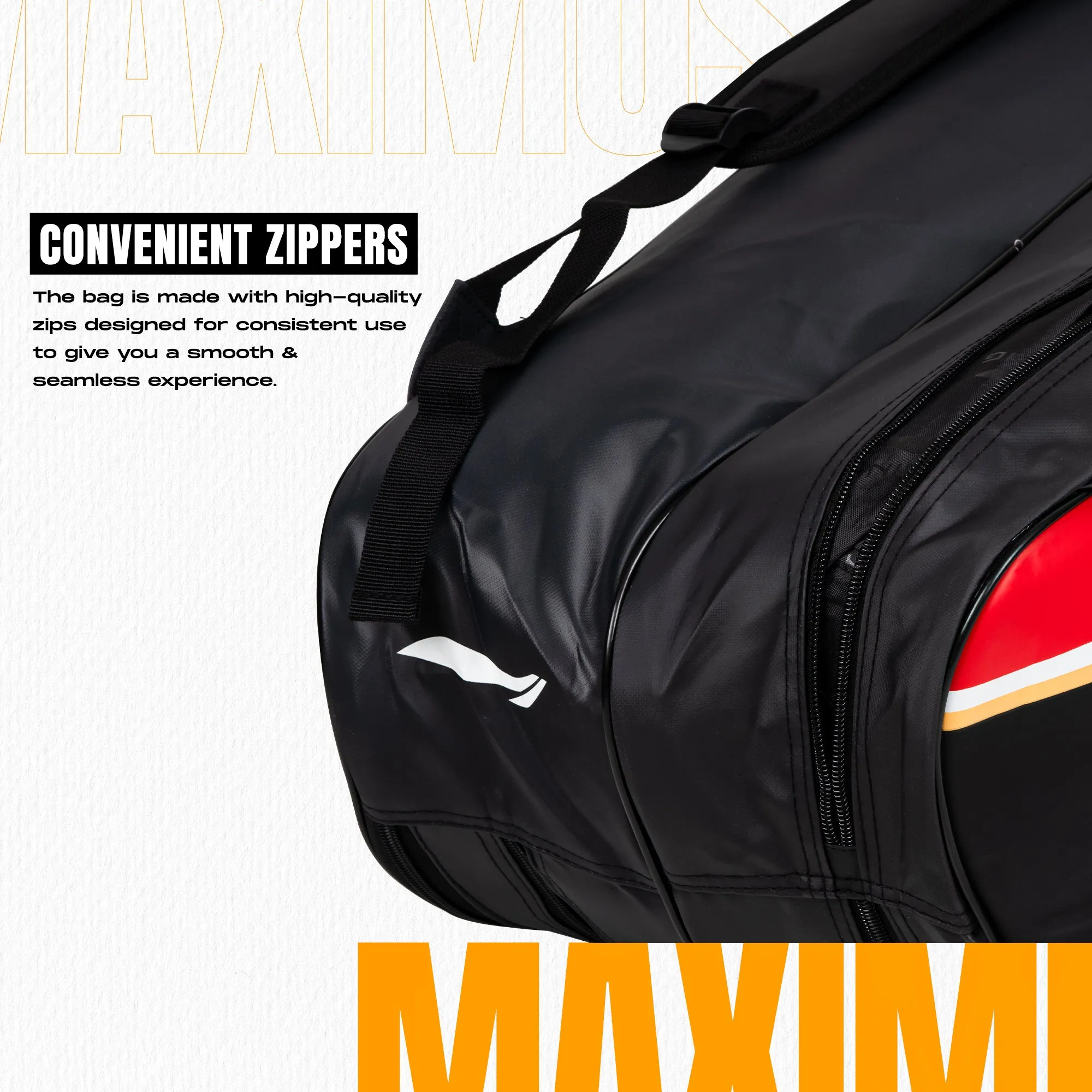 Li-Ning Maximus Lite Kit Bag (Black) (Size - M/50 L)