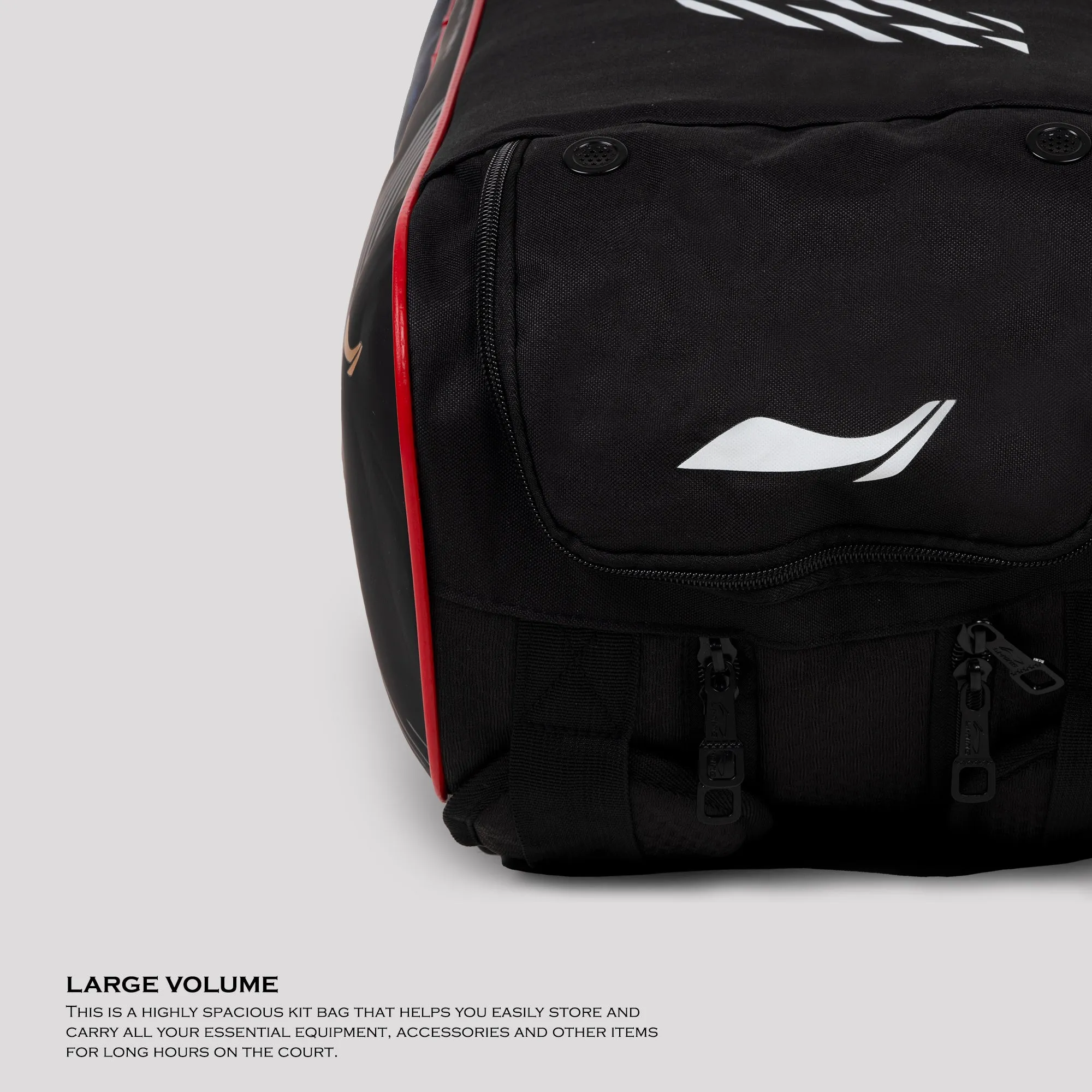 Li-Ning Parallel Kit Bag (Black / Red) (Size - M/50 L)