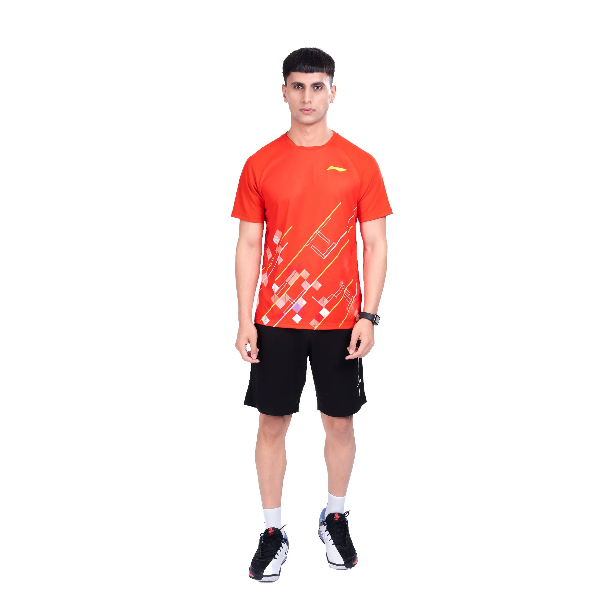 Li-Ning Prism T-Shirt (RED ; 2XS)