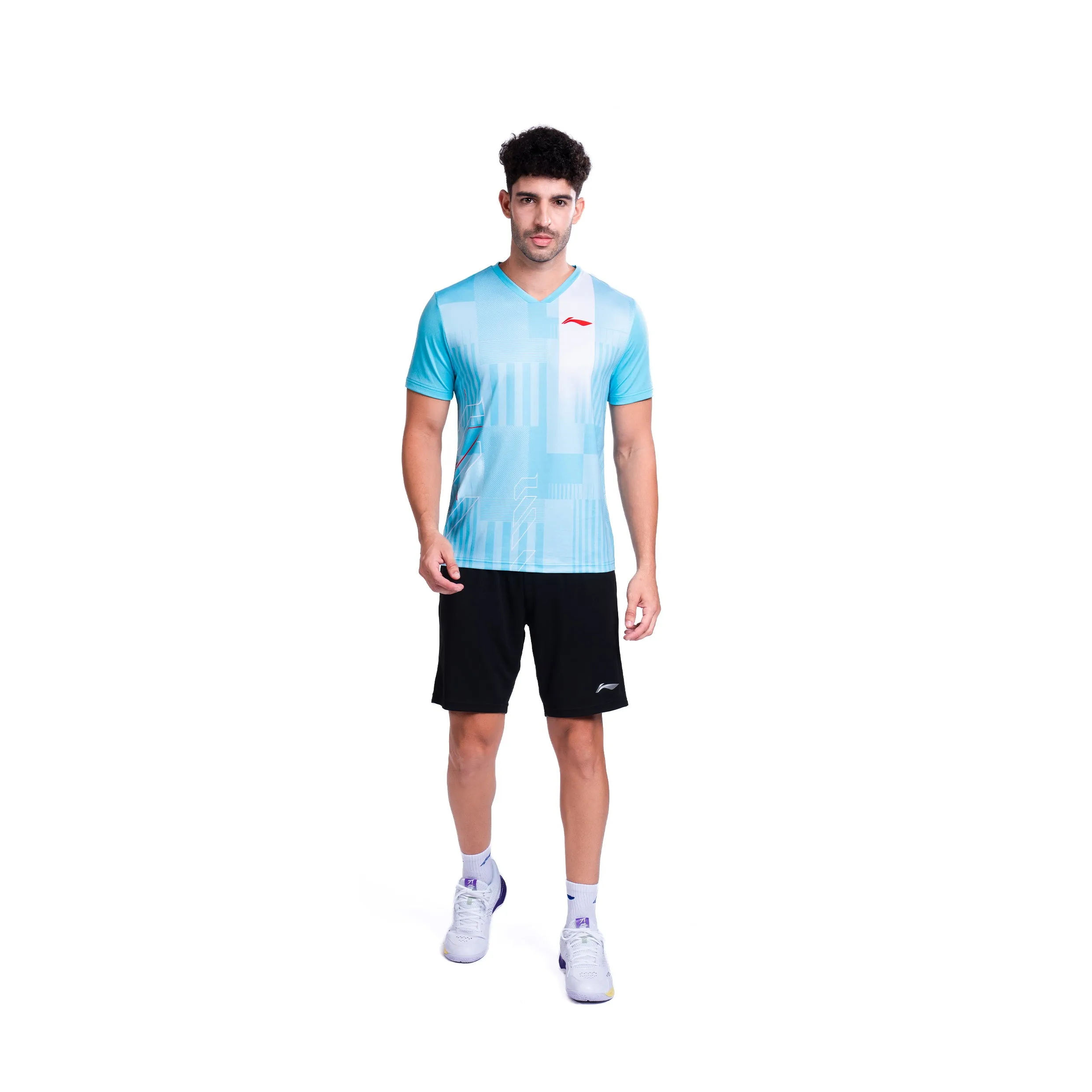 Li-Ning Stroke T-Shirt (SEA BLUE ; 2XS)