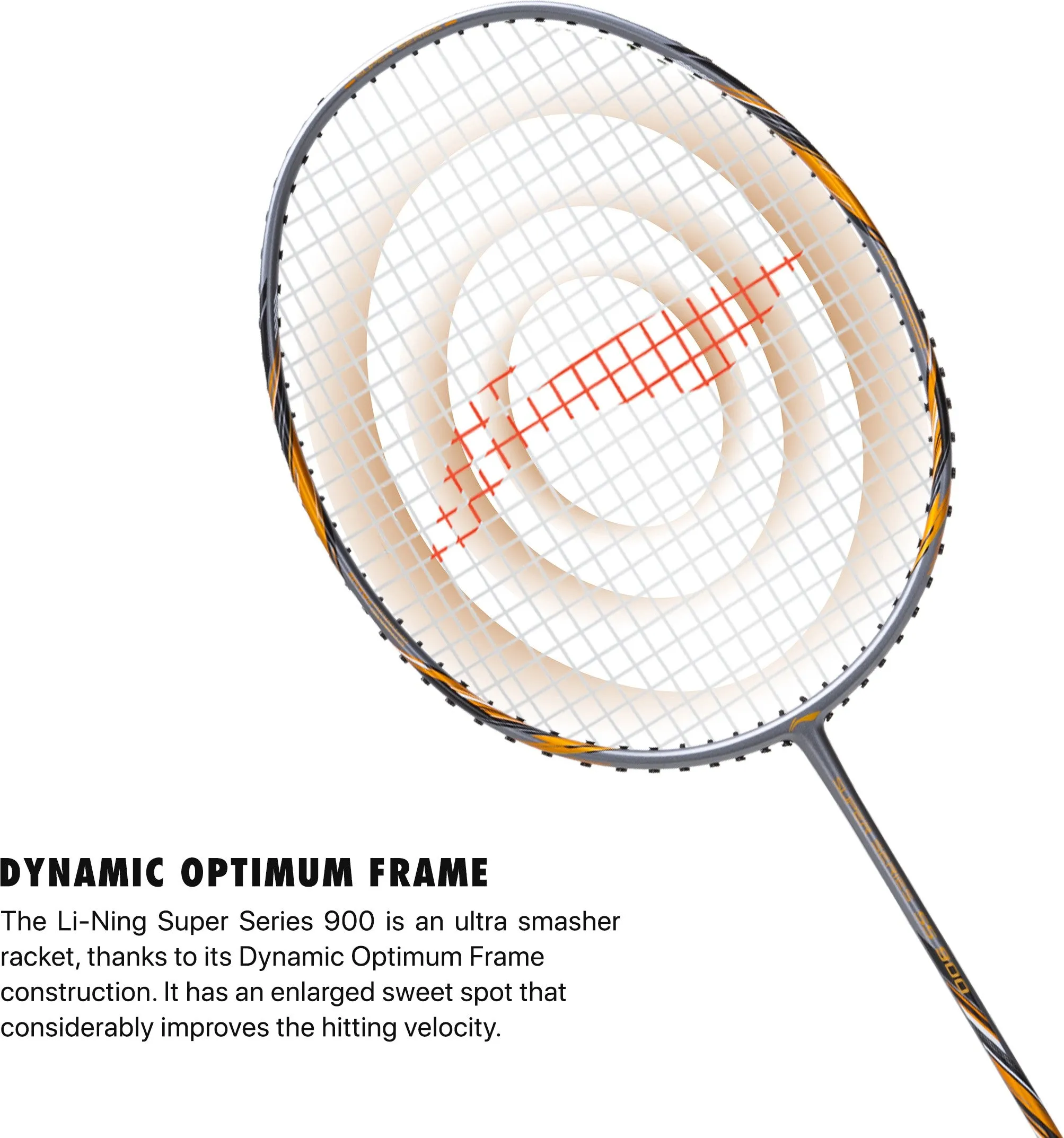 Li-Ning Super Series 900 Strung Badminton Racket (84 gms, Grey/Copper, free full cover) Strung Badminton Racquet (Multicolor)