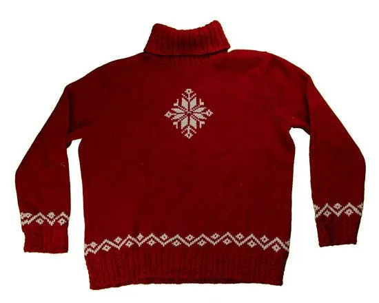 Lone Snowflake-Small Christmas Sweater