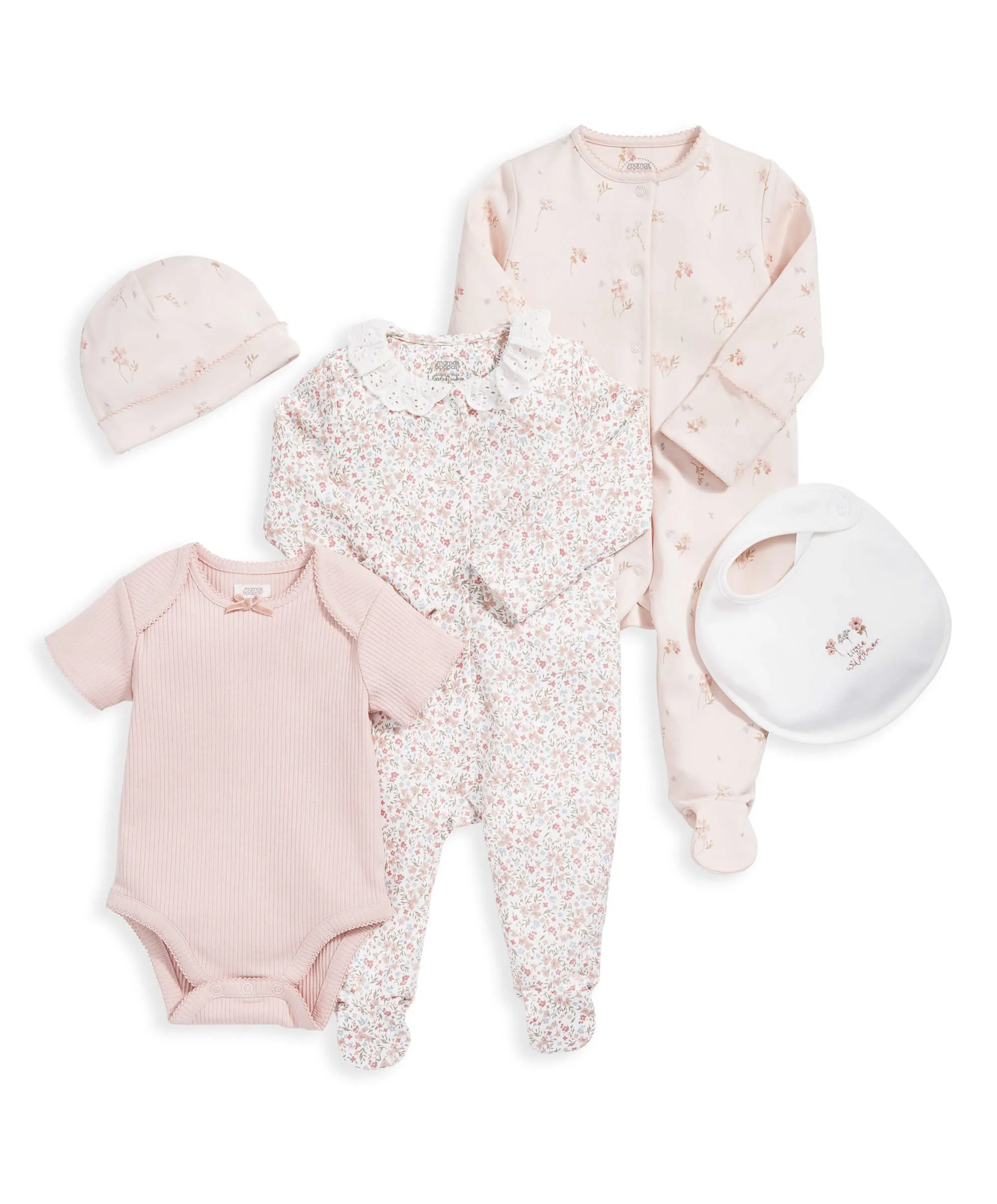 Newborn Clothing Set (5 Piece) - Floral