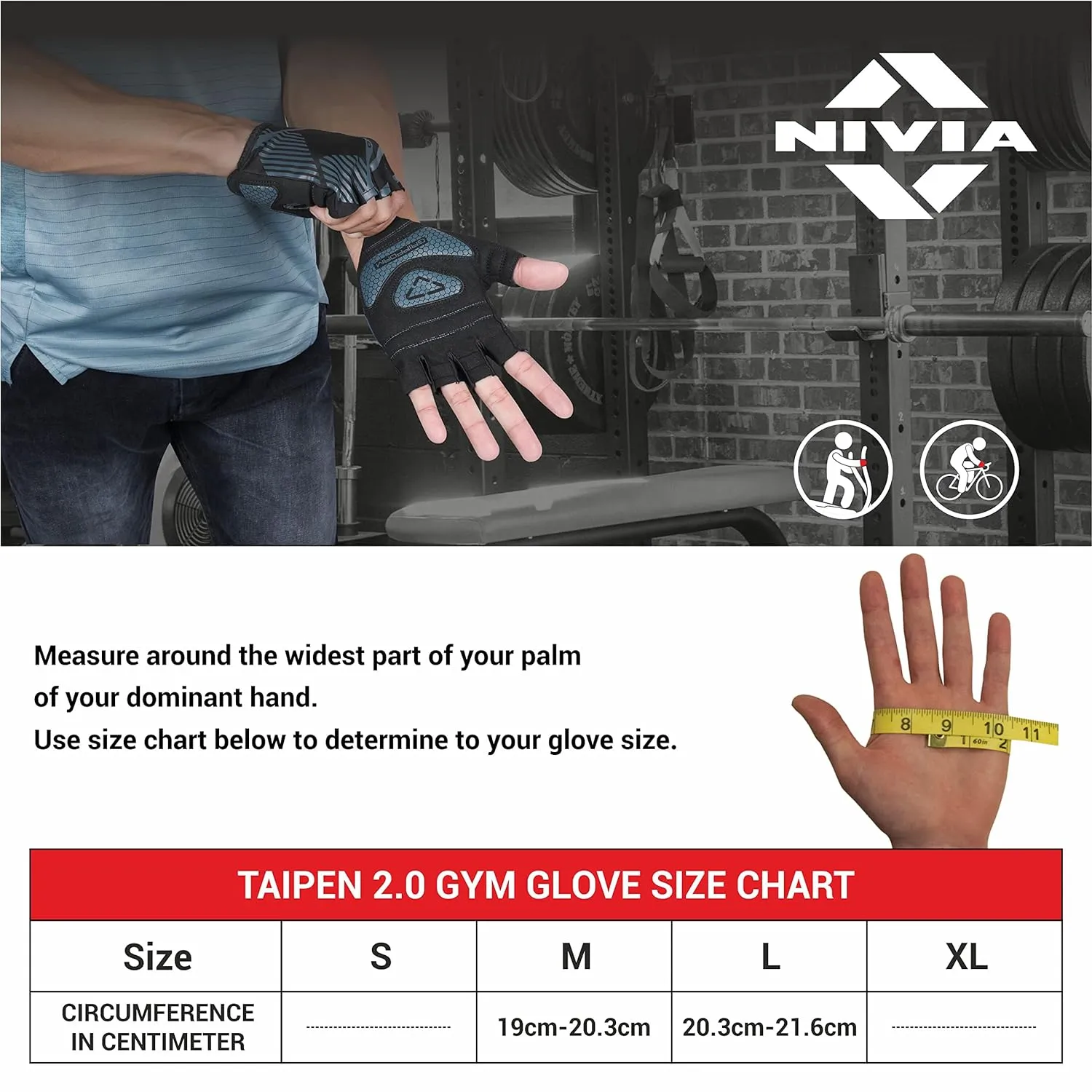 Nivia Taipen 2.0 Fitness Gloves